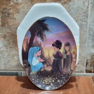Precious Moments Decorative Mural Oval Plate Hamilton Deborah The Only Woman Jud